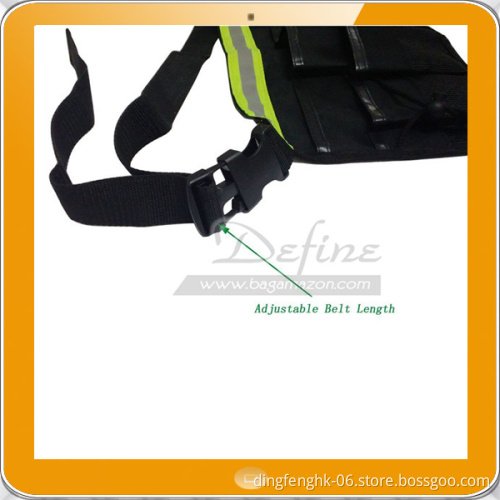 Tool Belt Waist Utility Pockets Apron with Adjustable Reflective Strap